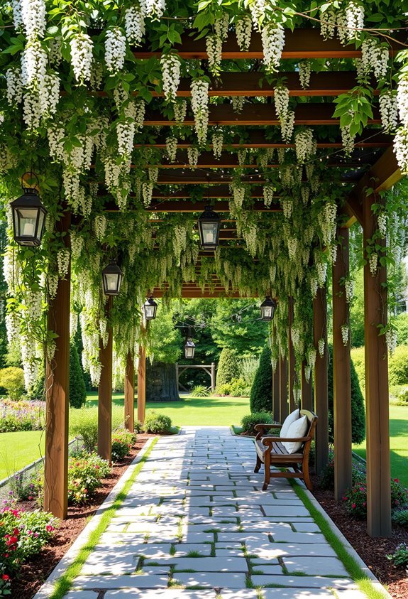 inviting shaded outdoor corridors