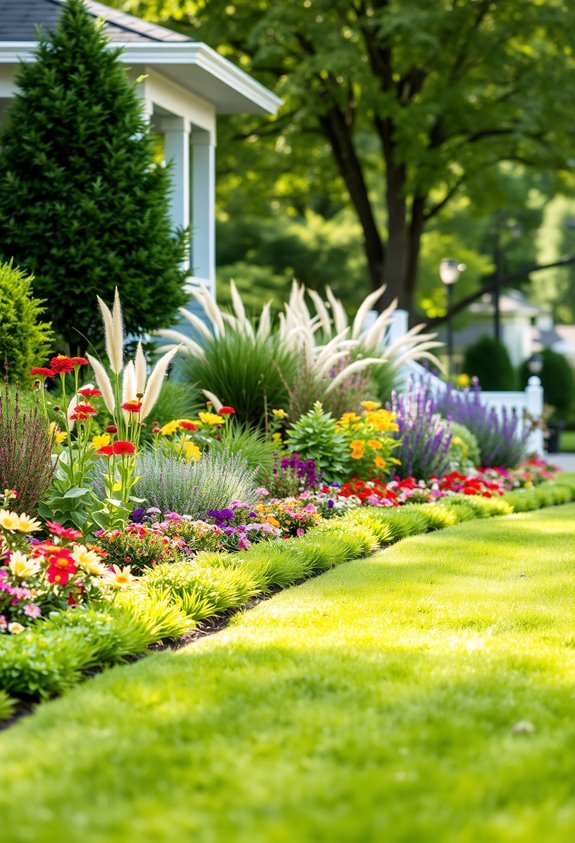 layered plant height arrangement