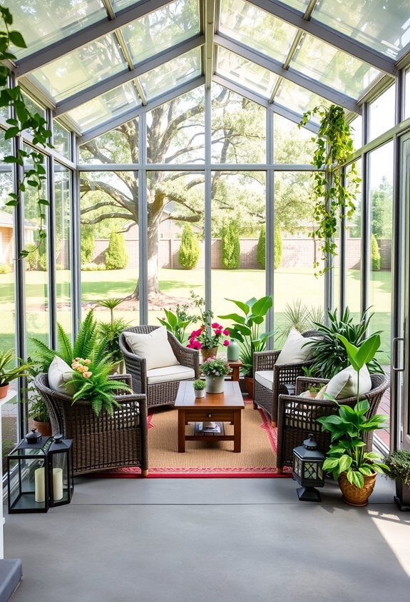 lush relaxing garden retreat