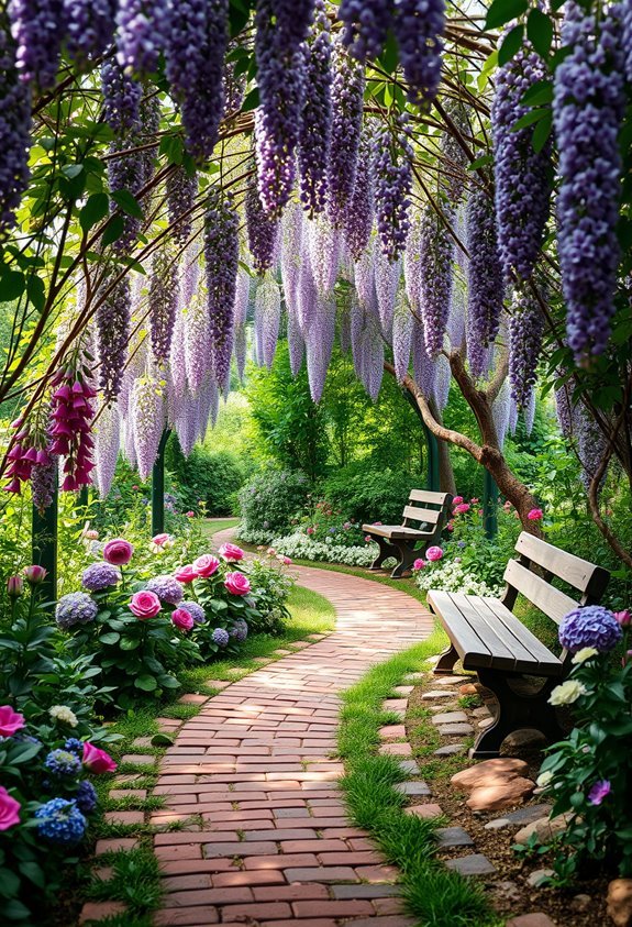 magical winding garden pathways