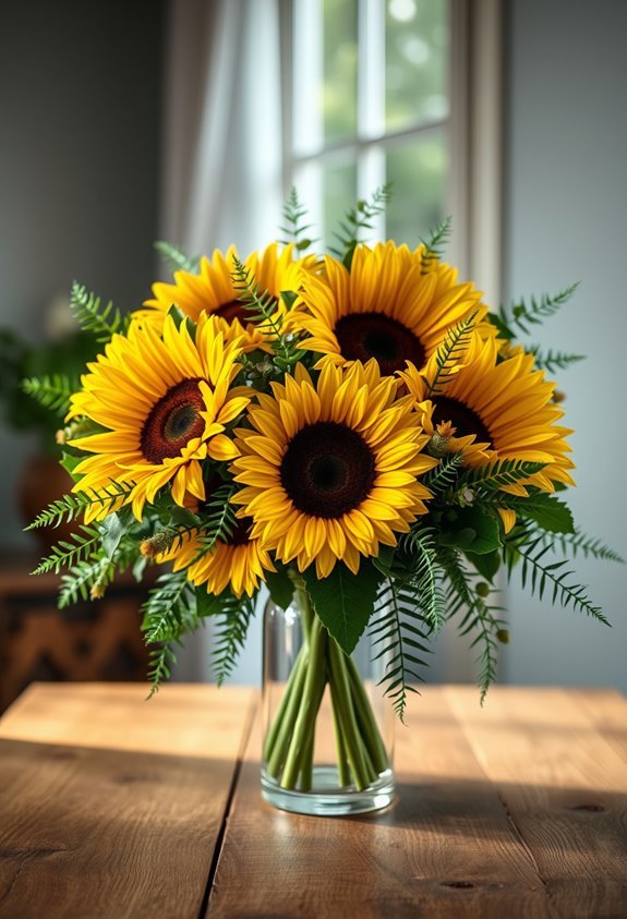 magical yellow flower arrangement