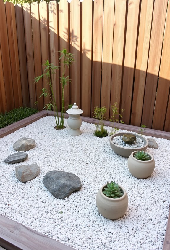 maintenance free zen garden design