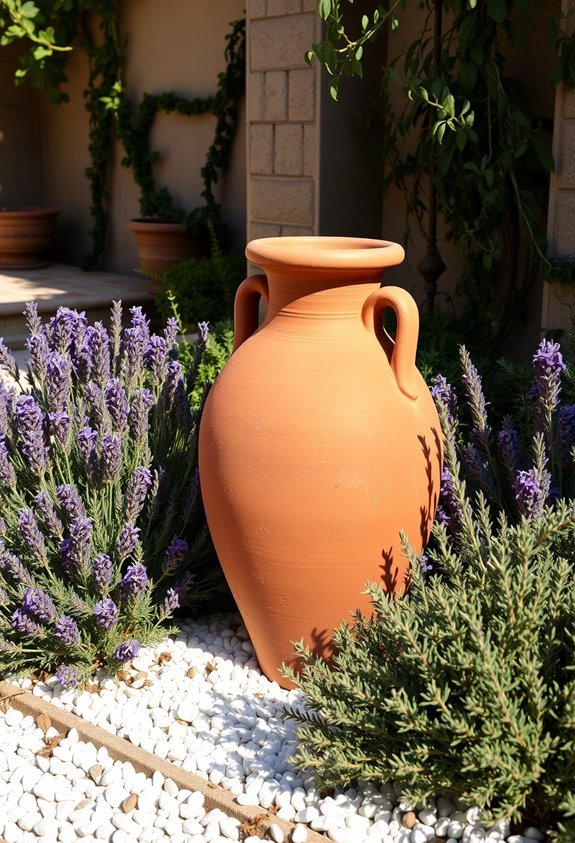 mediterranean garden focal points
