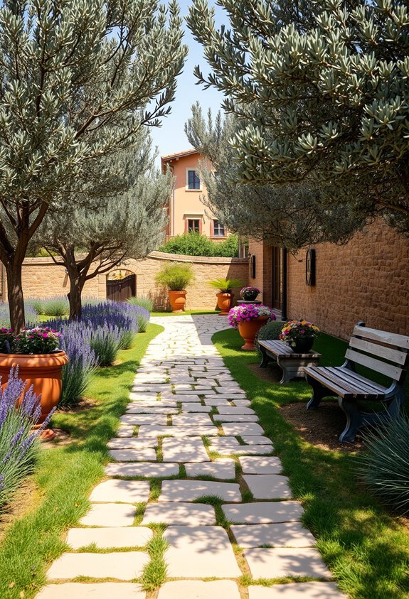 mediterranean garden tranquility pathways