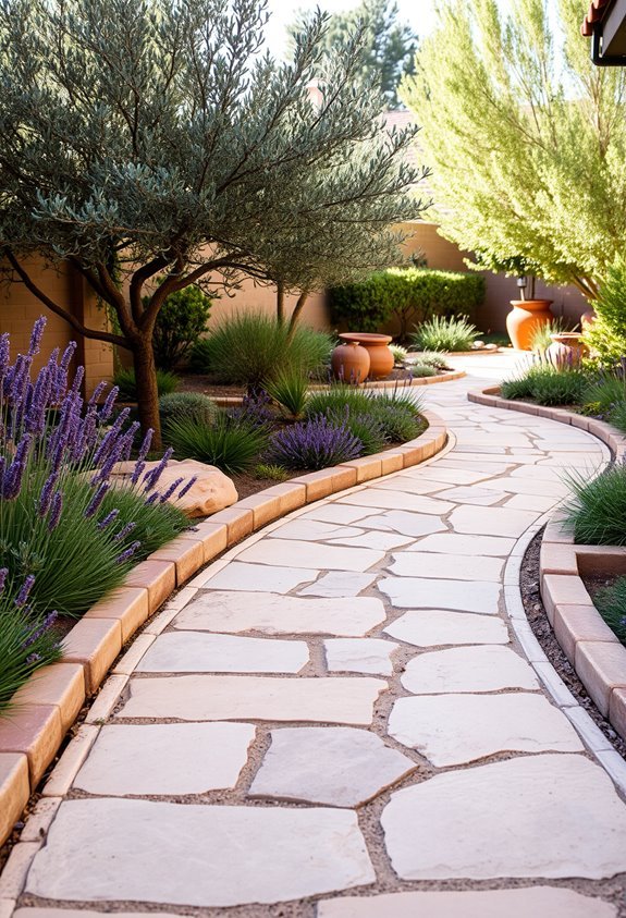 mediterranean stone pathway design