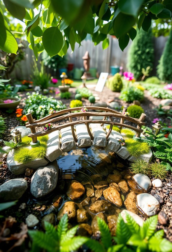 miniature bridge for gardens