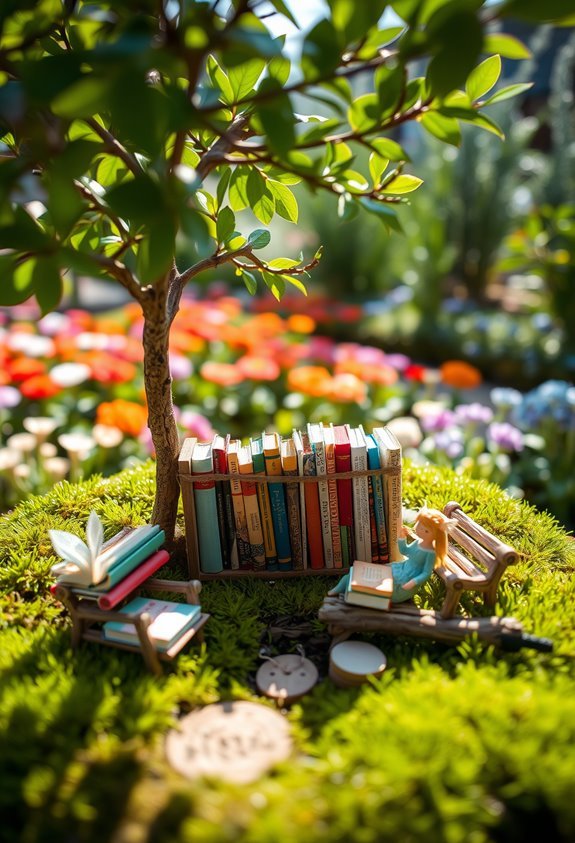 miniature fairy reading nook