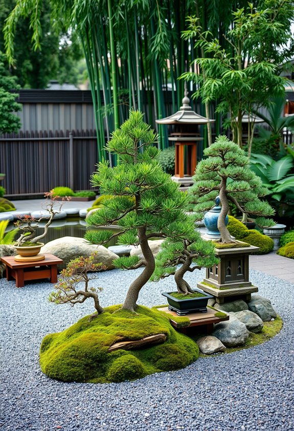miniature japanese garden sculptures