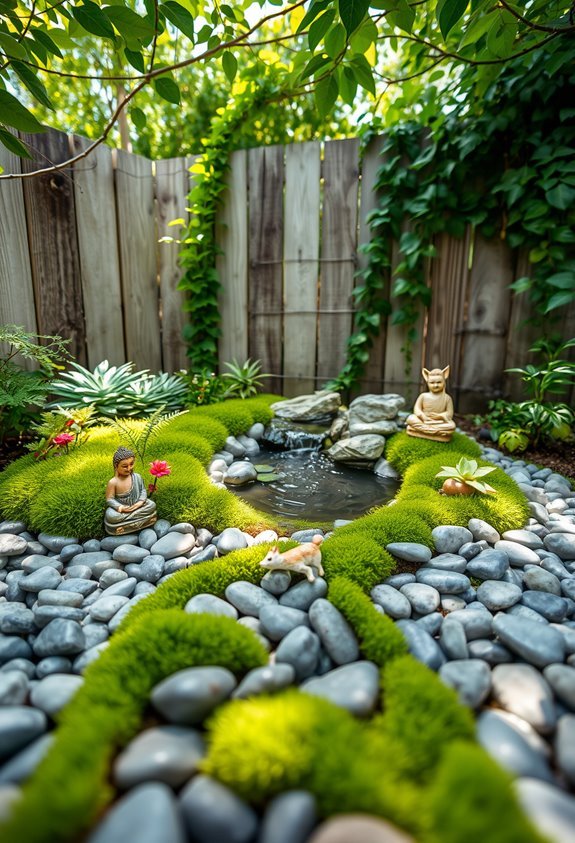 miniature zen garden elements