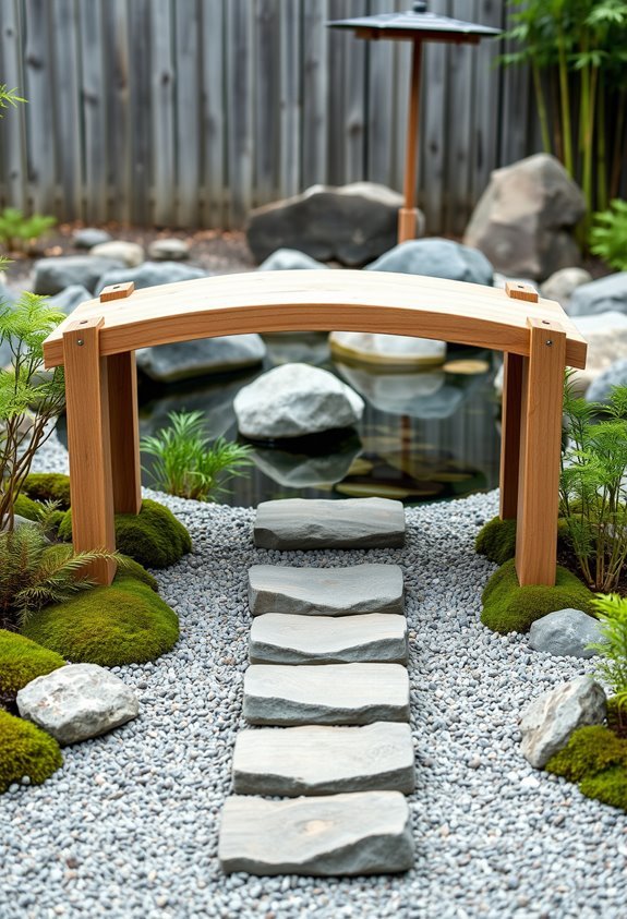 minimalist wooden bridge design