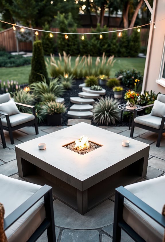 modern elegant outdoor warmth