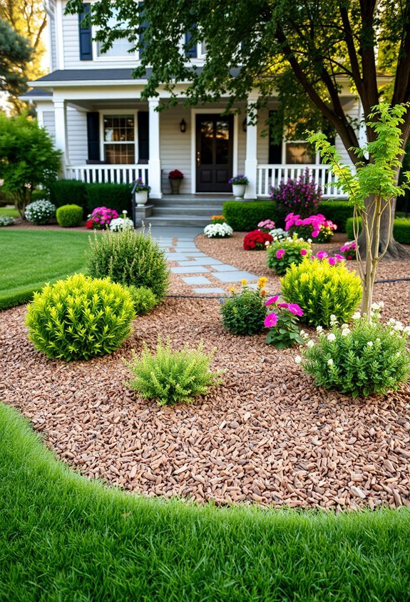 mulch enhances landscaping efficiency