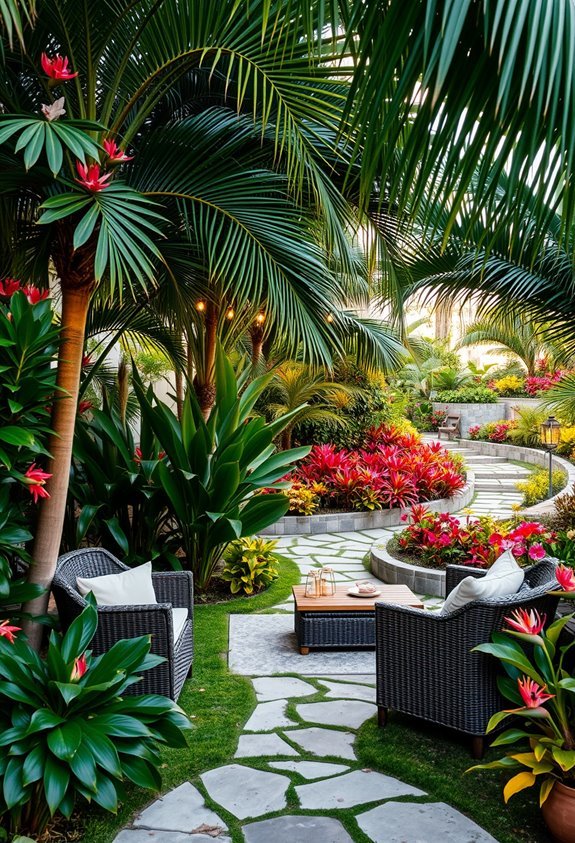 multi functional tropical garden zones