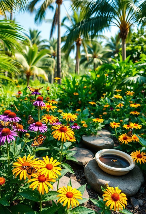 native flowering butterfly sanctuary