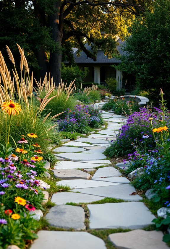 native plant walkway design