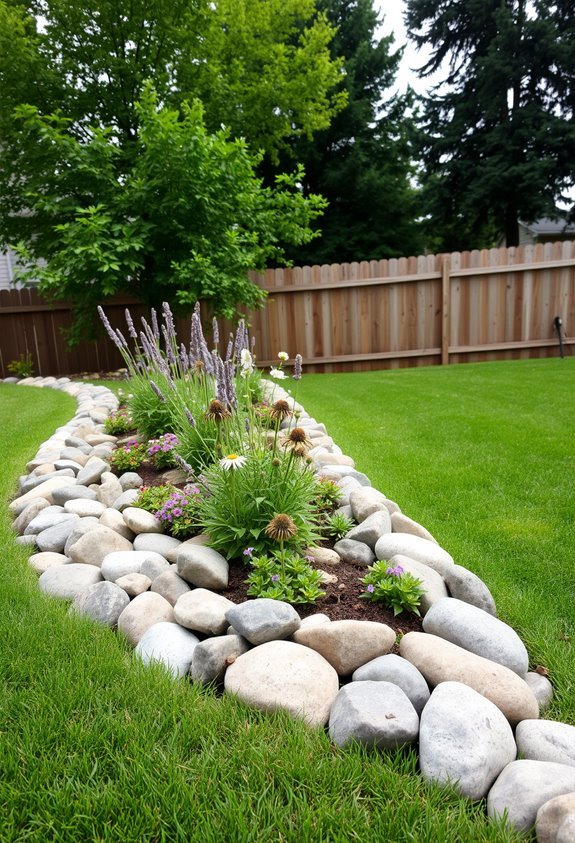 natural functional garden borders