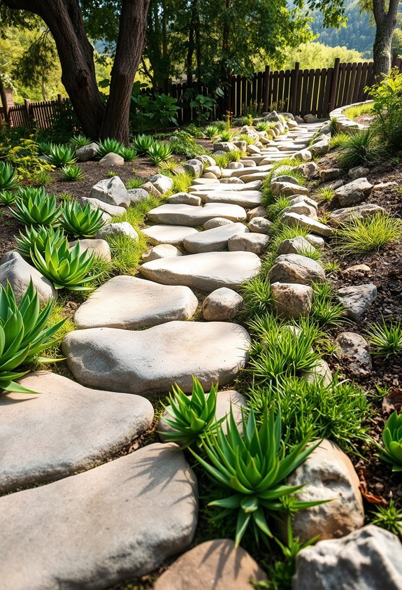 natural pathways with greenery