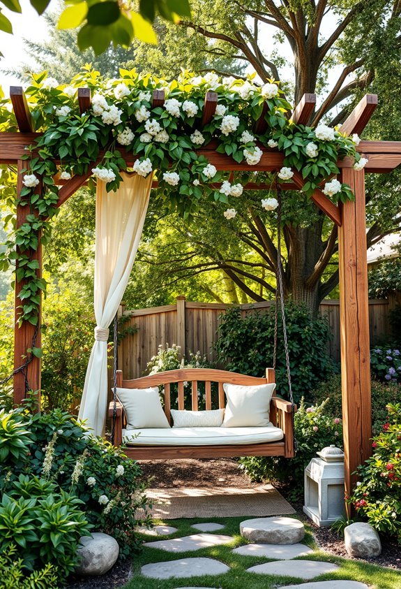peaceful corner garden retreat