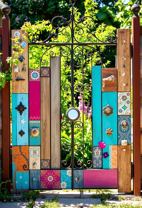 personalized artistic garden entrance