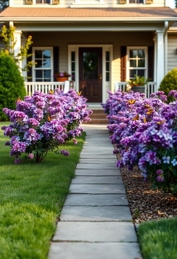 pollinator friendly colorful shrubs