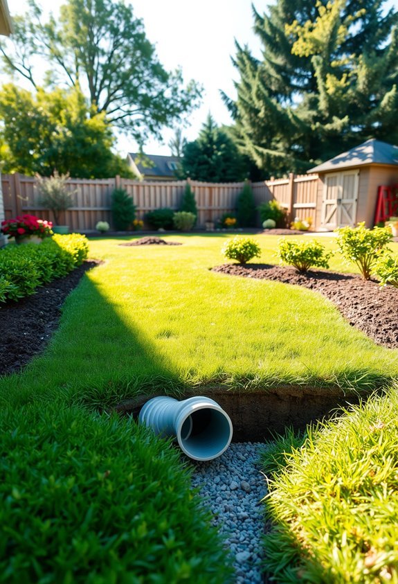 proper underground drainage installation