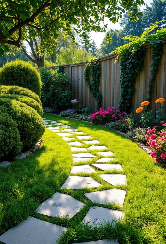 recycled concrete garden paths