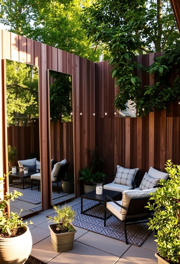 reflective privacy barrier solution