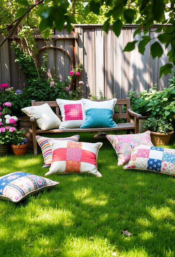 repurposed cushions for outdoors