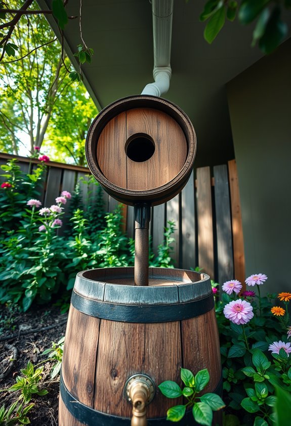 repurposed wine barrel collector