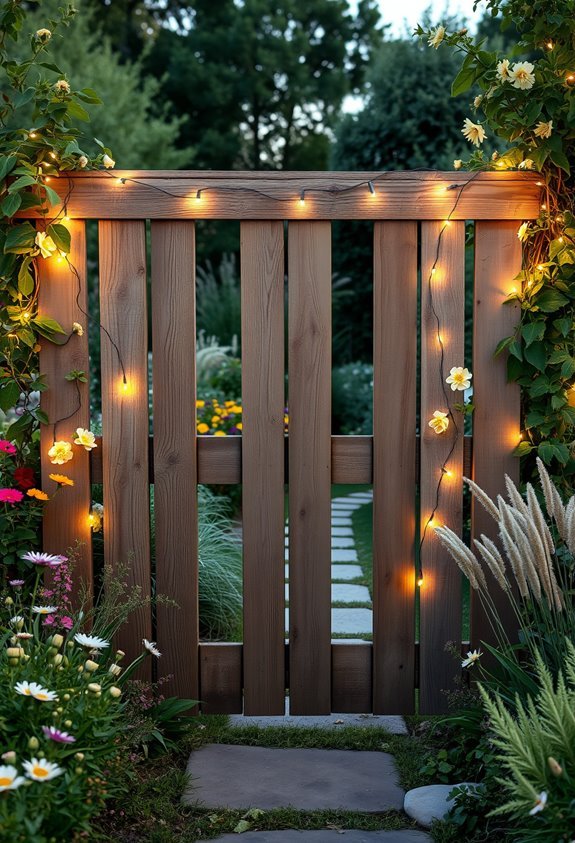 rustic diy garden gate