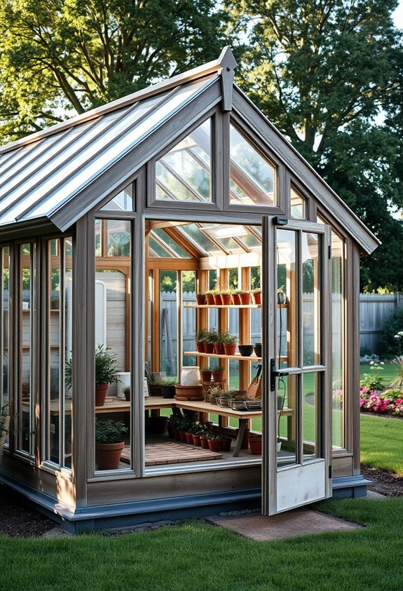 rustic farmhouse greenhouse retreat