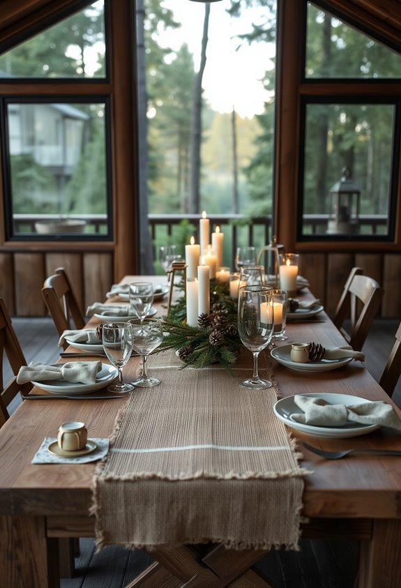 rustic outdoor dining experience