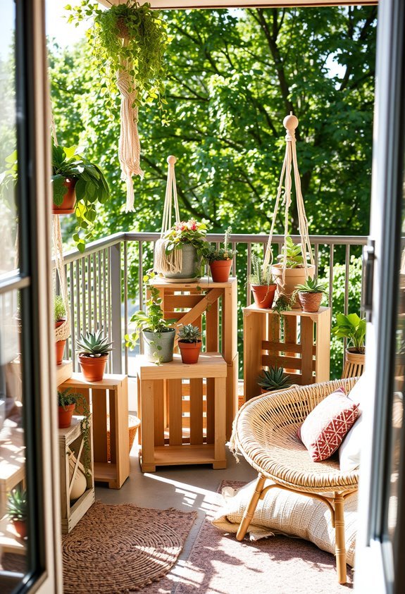 rustic plant stands transformation