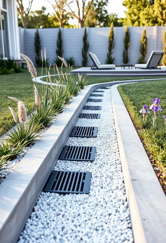 sleek concrete drainage solution