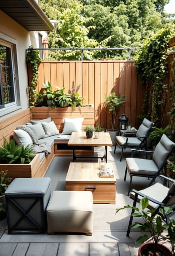 smart multi functional outdoor furniture