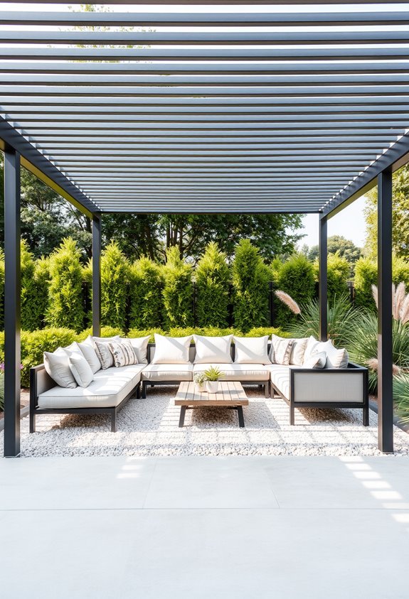 sophisticated outdoor corner lounge