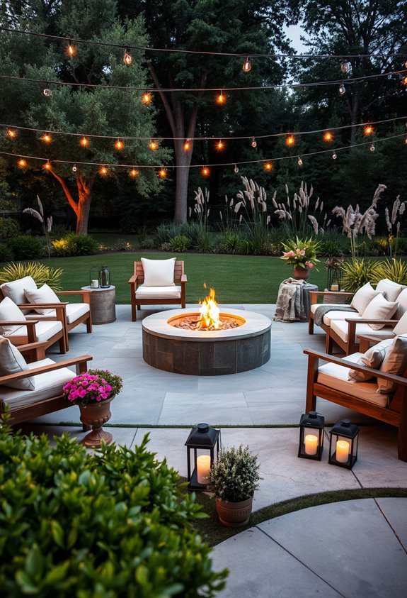 sophisticated outdoor living retreat