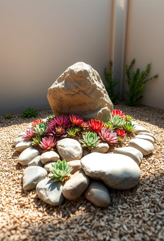 statement rocks enhance gardens