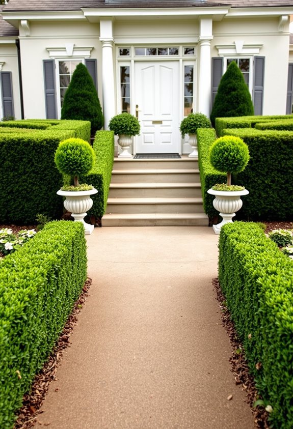 structured landscaping for elegance
