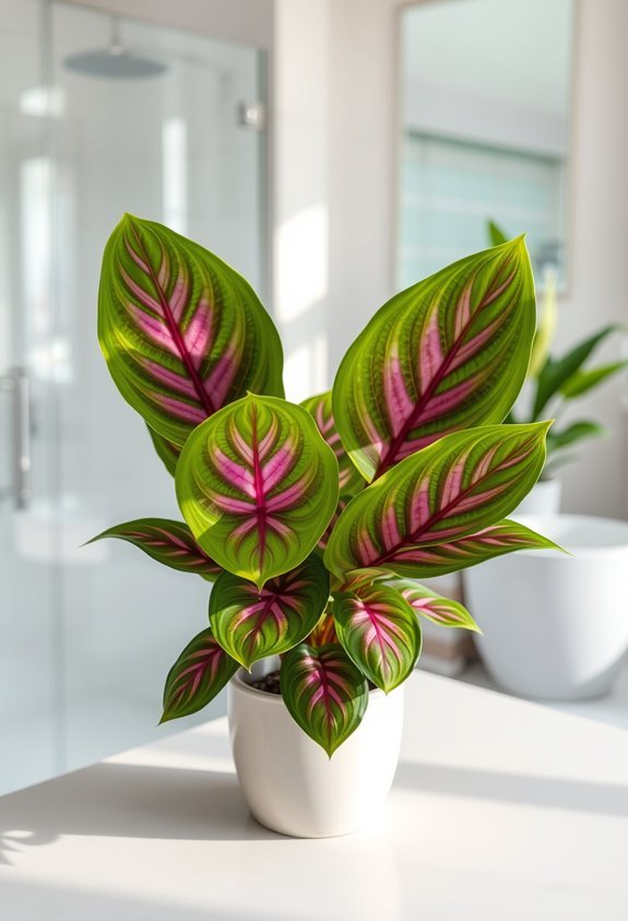 stunning bathroom plant choice