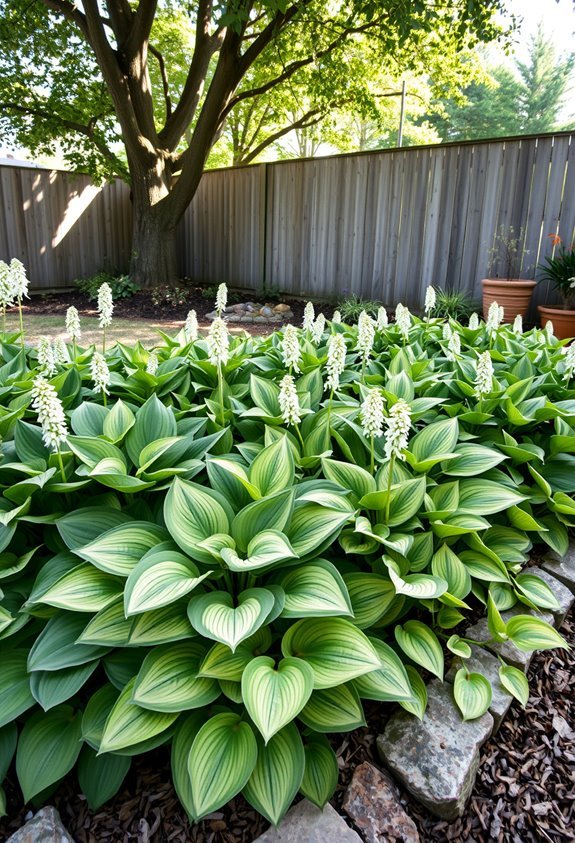 stunning shaded hosta arrangements