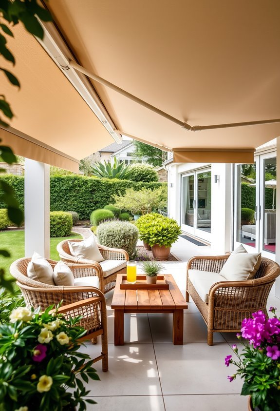 stylish weather protection awnings