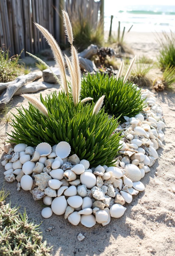 sustainable coastal garden edging