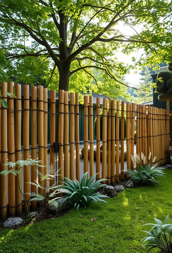 sustainable japanese garden fencing