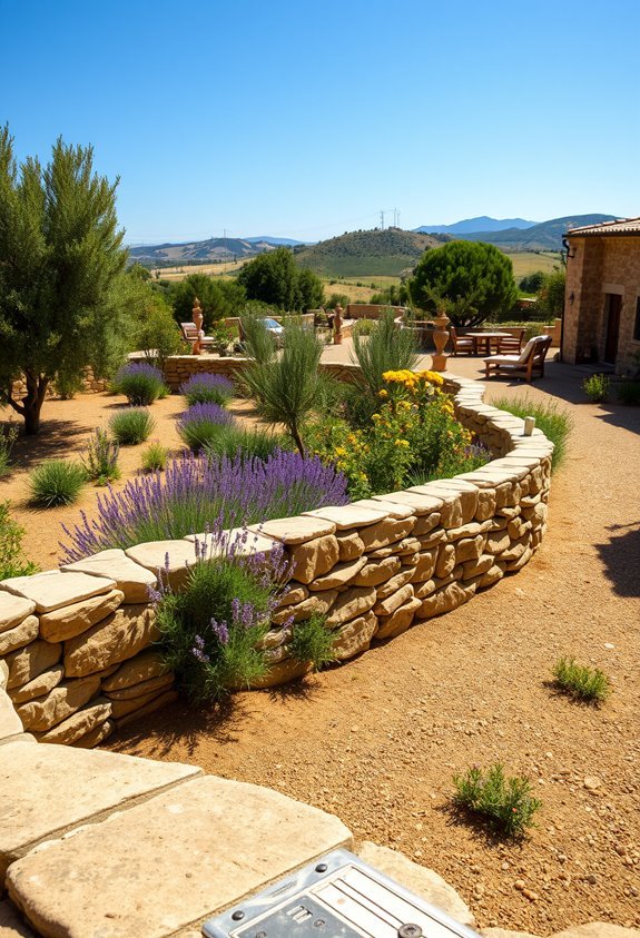 sustainable mediterranean stone walls