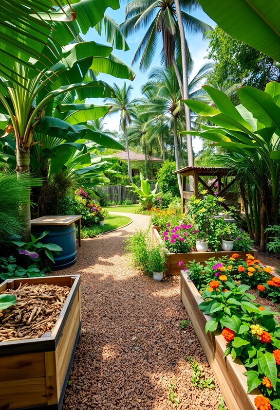 sustainable tropical gardening practices