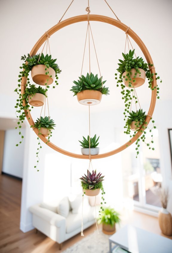 tiered succulent display mobile