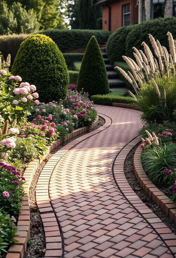 timeless elegant brick pathways
