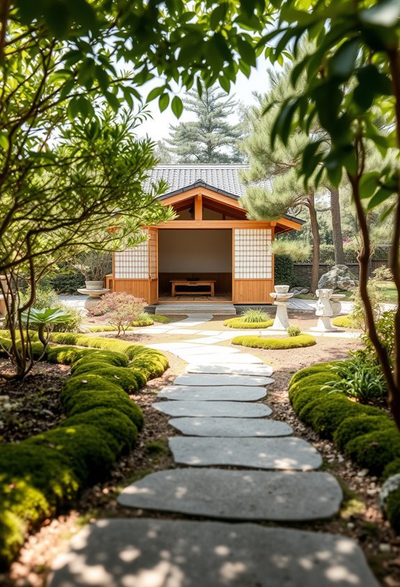 tranquil japanese tea retreat