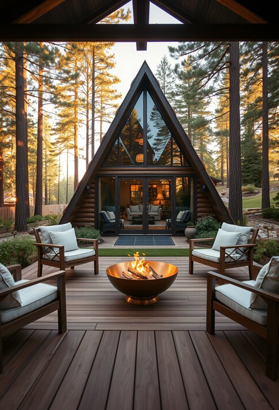 tranquil outdoor gathering space